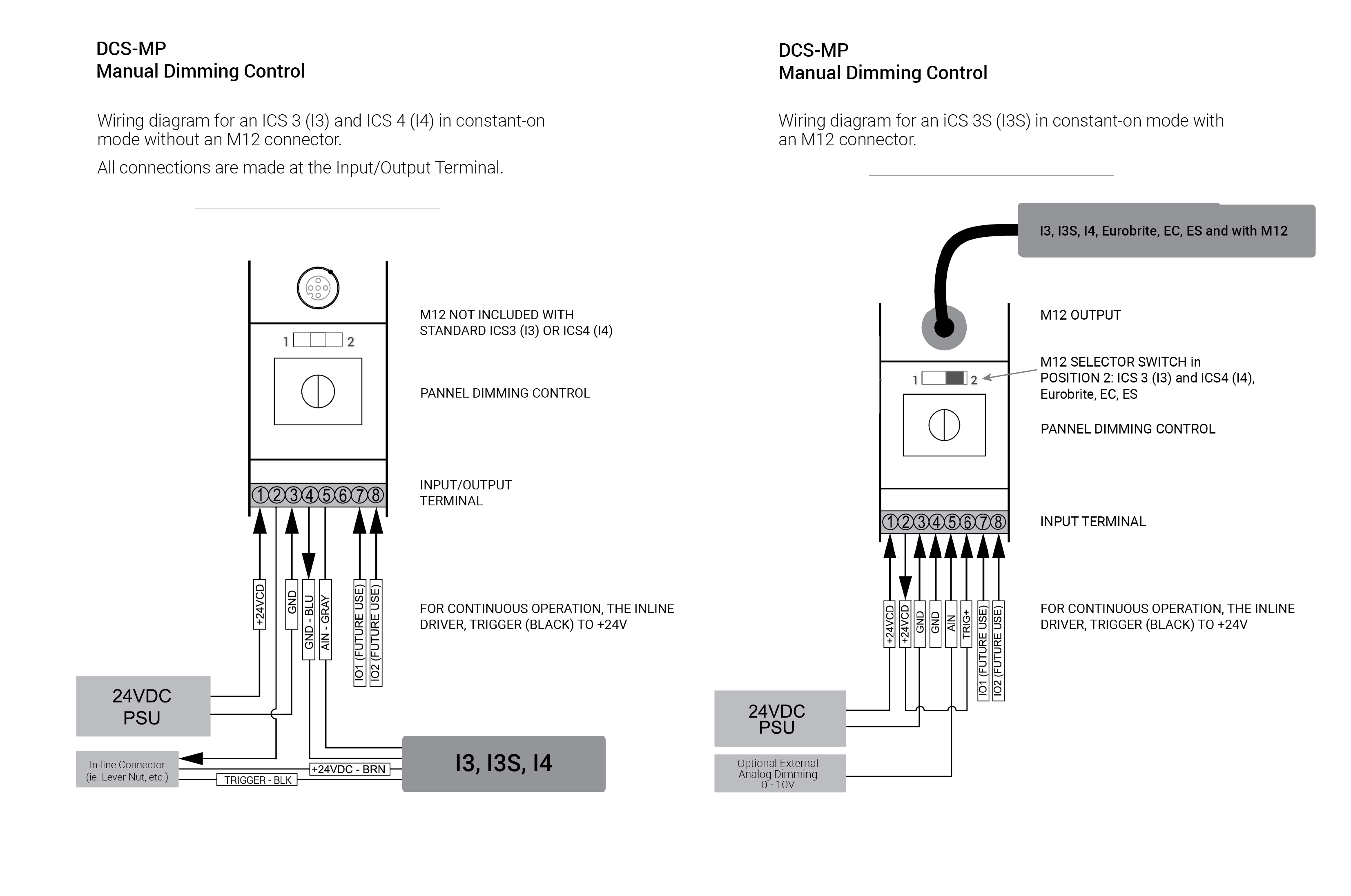 DCS MP Electrical Specs Manual Dimming Control I3 I4 011325